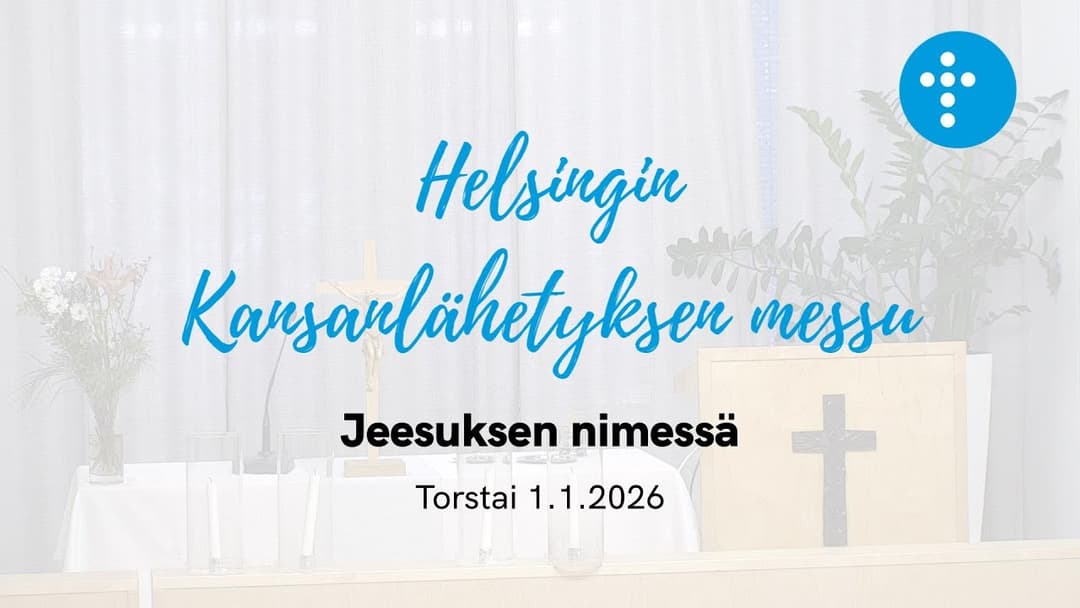 Videon Helsingin Kansanlähetyksen messu 1.1.2026 “Jeesuksen nimessä”, Mikael Elmolhoda kansikuva