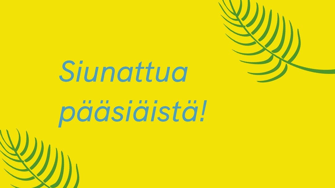 Videon Lähetysjohtajan pääsiäistervehdys kansikuva