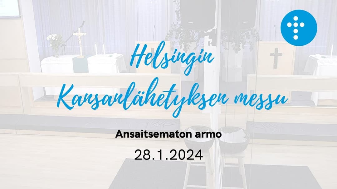 Videon 28.1.2024 klo 13:00 | Jumalanpalvelus, Ansaitsematon armo kansikuva