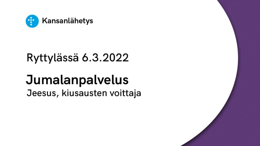 Videon 6.3.2022 Jumalanpalvelus | Jeesus, kiusausten voittaja, Juhani Koivisto kansikuva