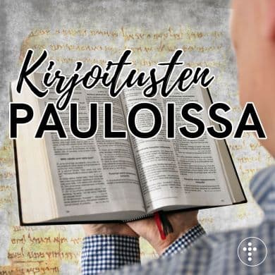 Kirjoitusten pauloissa podcastin kansikuva