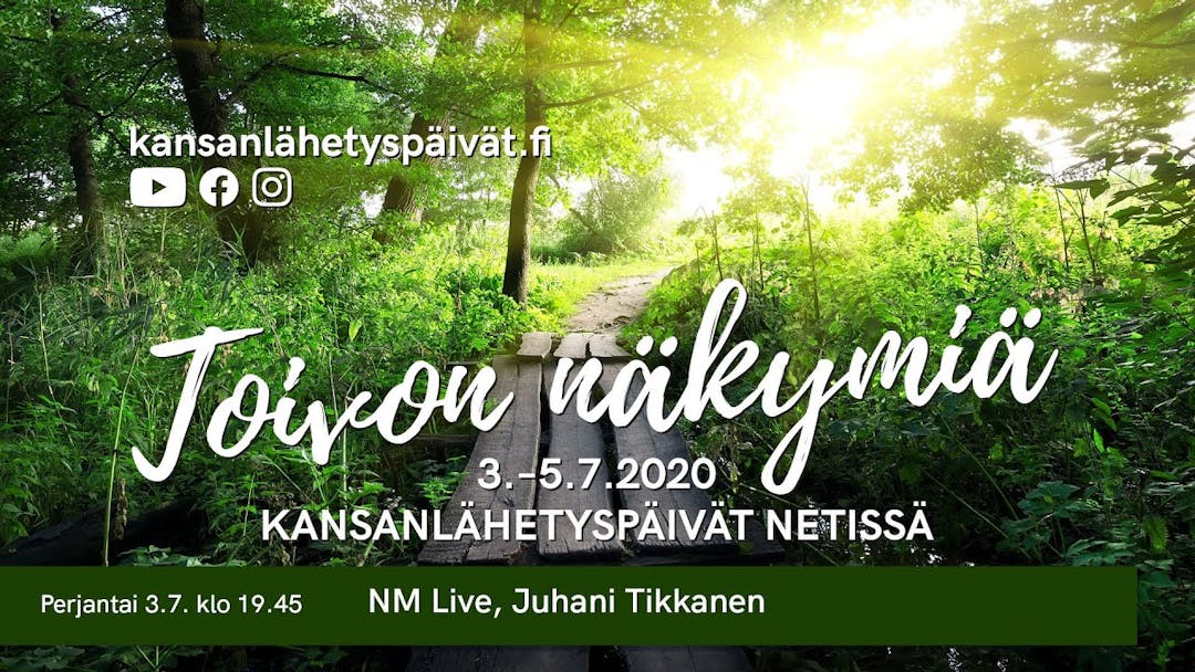 Videon KLP 2020 | pe 3.7. klo 19.45, NM Live, Juhani Tikkanen kansikuva