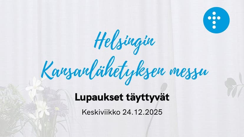 Cover Image for Helsingin Kansanlähetyksen sanajumalanpalvelus 24.12.2025 “Lupaukset täyttyvät”, Mikael Elmolhoda