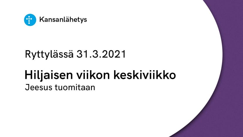 Cover Image for 31.3.2021 klo 19.00 | Vesper | Jeesus tuomitaan, Markus Aitamäki