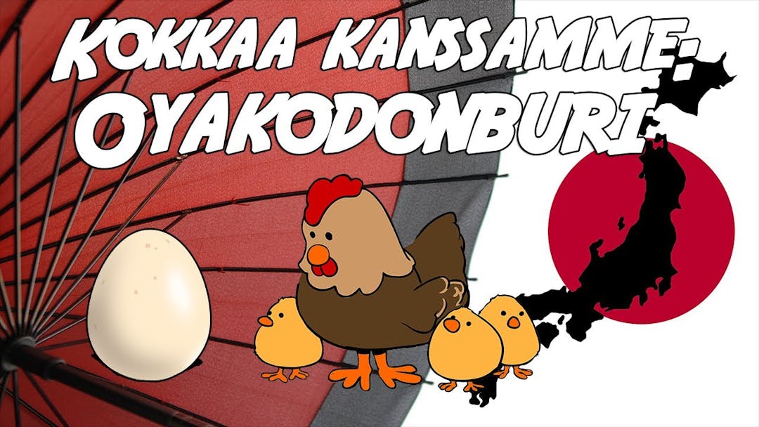 Videon Kokkaa kanssamme: Oyakodonburi kansikuva